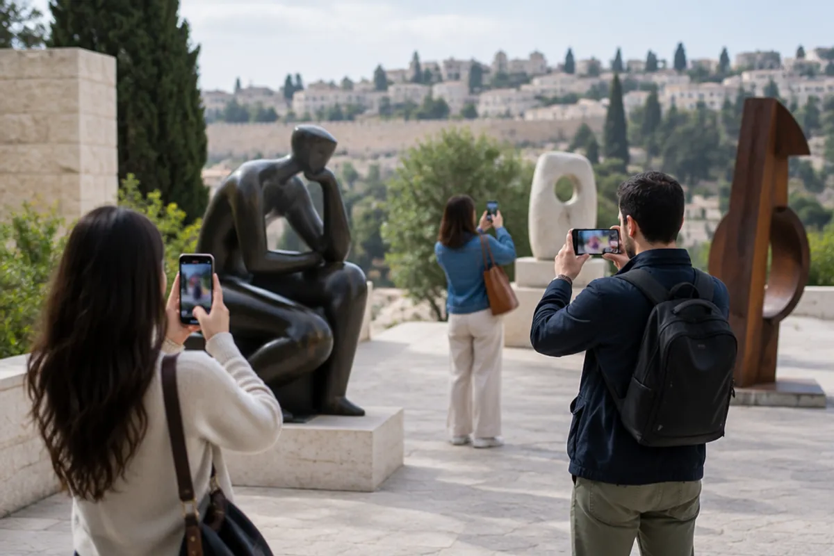 Jardin de sculptures d'un musée de Jérusalem